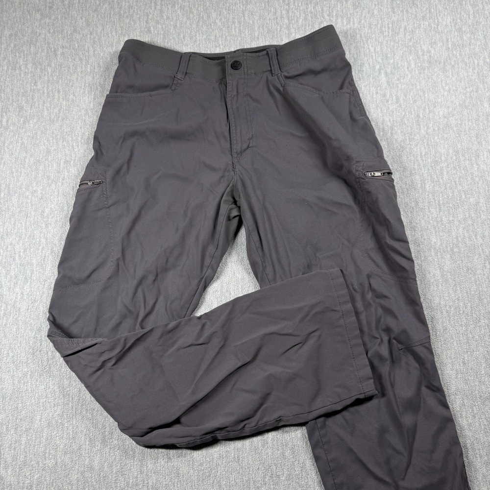 Wrangler Pants Men 32x32 Gray Cargo Hiking Outdoor Straight Stretch Utility Work